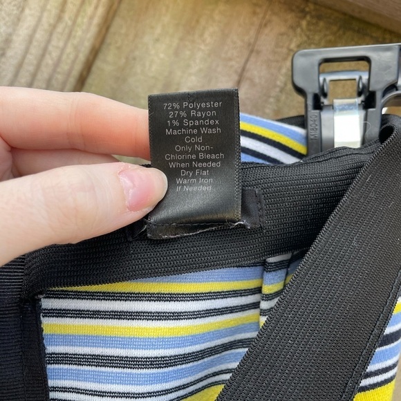 Ann Taylor Striped Spring Summer Mini Pencil Skirt - Picture 5 of 5